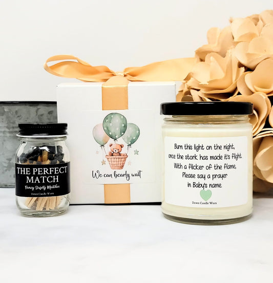 Baby Prayer - We Can Bearly Wait - Green Neutral Shower