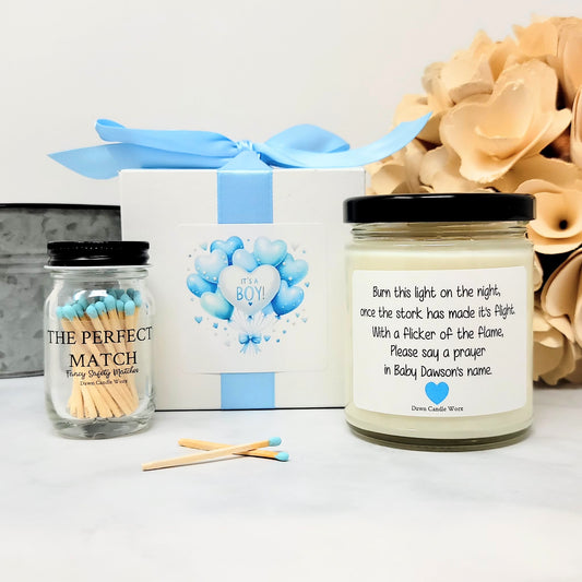 Prayer Baby Shower Candle