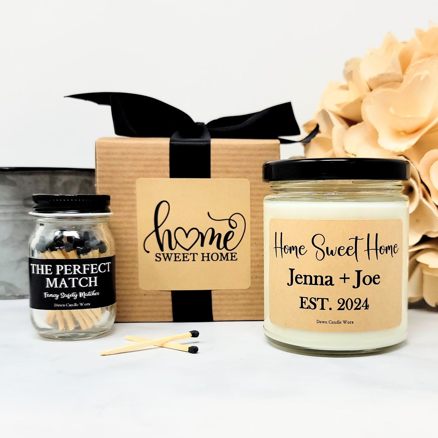 Personalized Home Sweet Home Candle