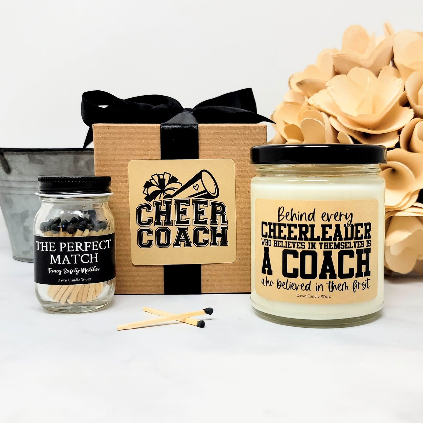 Cheerleader Coach Gift Candle