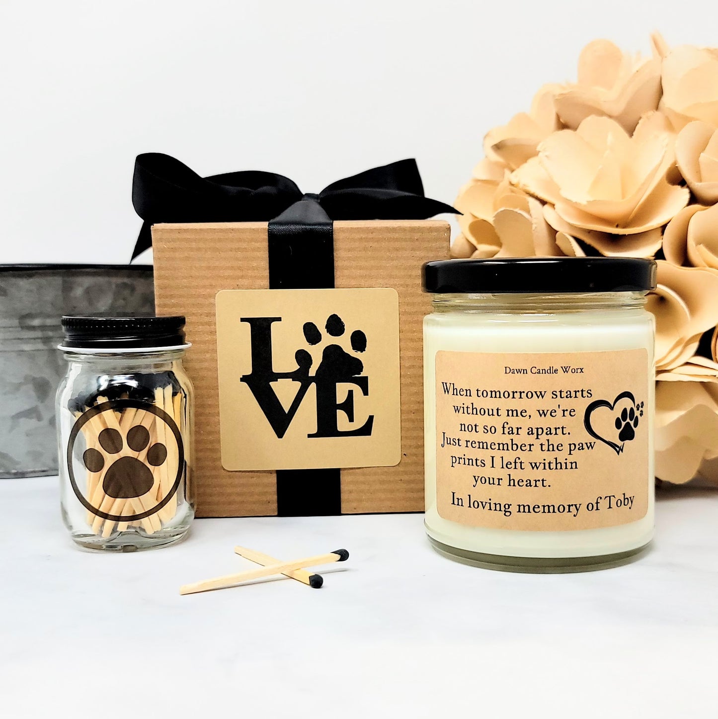 Personalized Pet Sympathy Candle With Poem