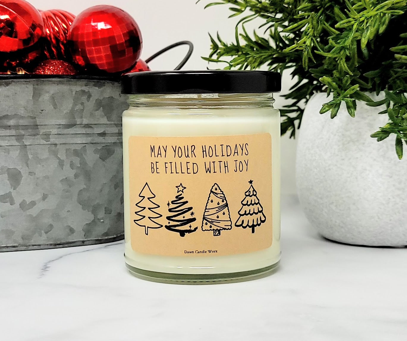 Holiday Candle - May Your Holidays Be Filled With Joy