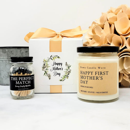 First Mother's Day Gift Candle