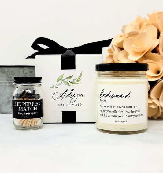 Bridesmaid Definition Candle (White Label)