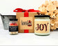 Joy Christmas Candle