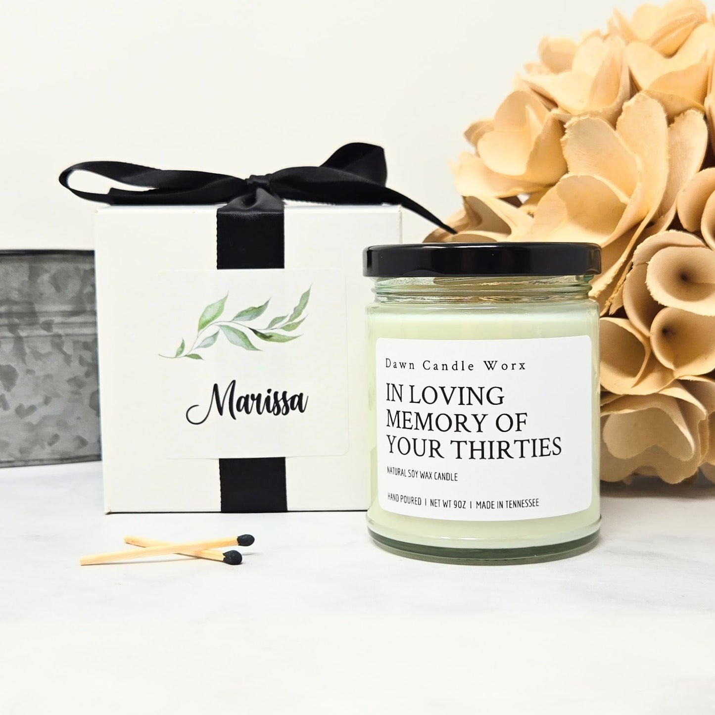 In Loving Memory of Your Thirties - Birthday Candle