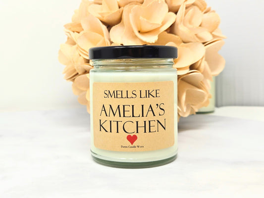 Personalized Kitchen Candle