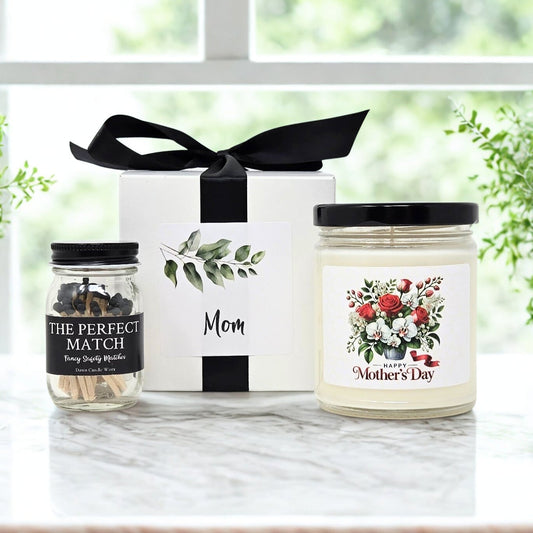 Mother's Day Candle - Red Roses