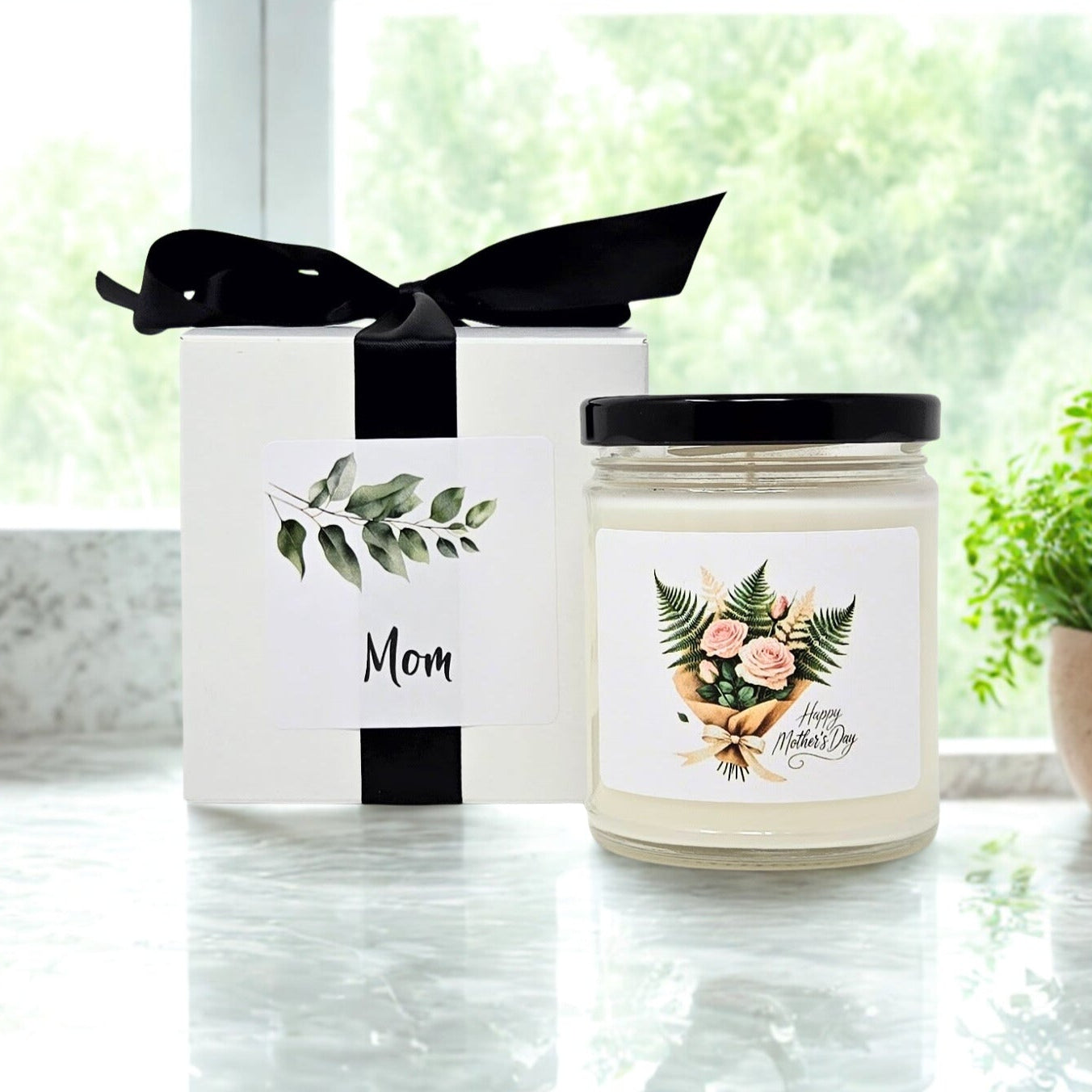 Mother's Day Candle - Pink Roses