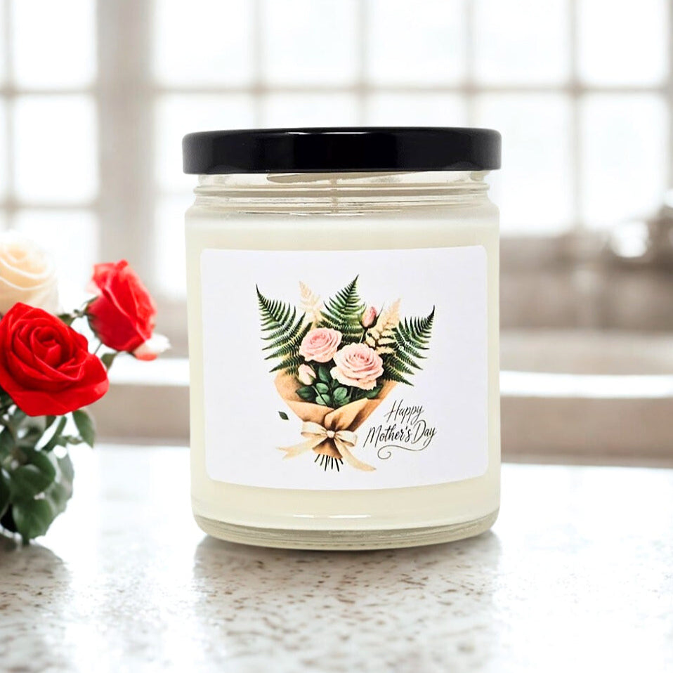 Mother's Day Candle - Pink Roses
