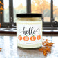Hello Fall Pumpkin Candle