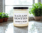 Personalized Badass Besties Candle