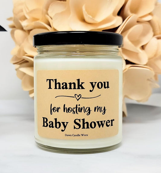 Baby Shower Hostess Gift Candle - Baby Boy