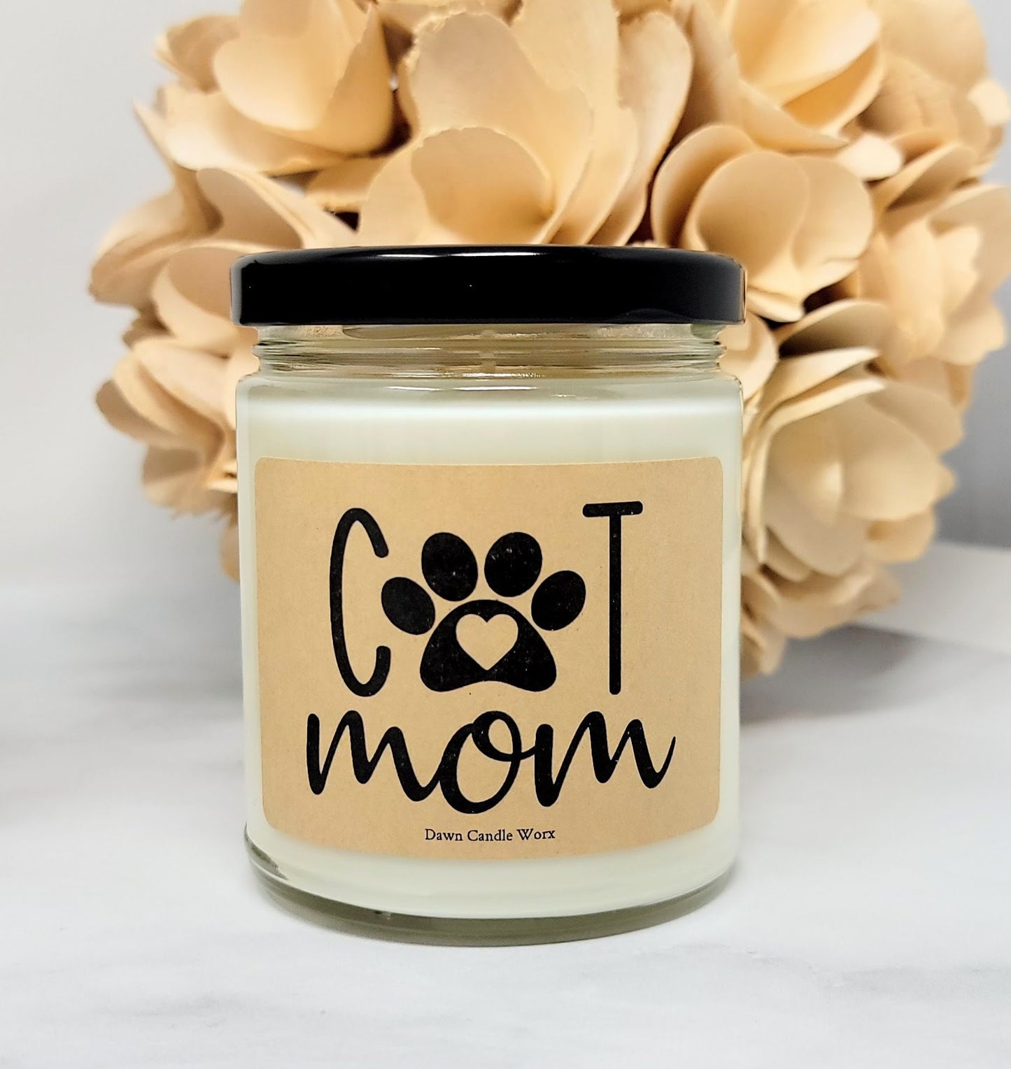 Cat Mom Gift Candle