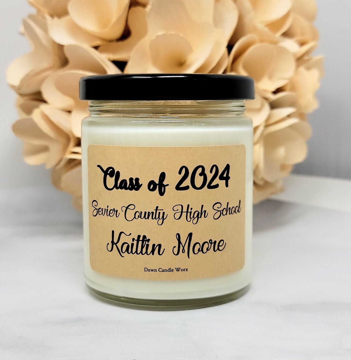 Personalized Graduation Candle - Class of 2024