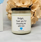 Baby Boy Shower Candle - Thank You For Showering Me With Love