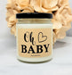 Oh Baby Candle - Baby Girl Shower