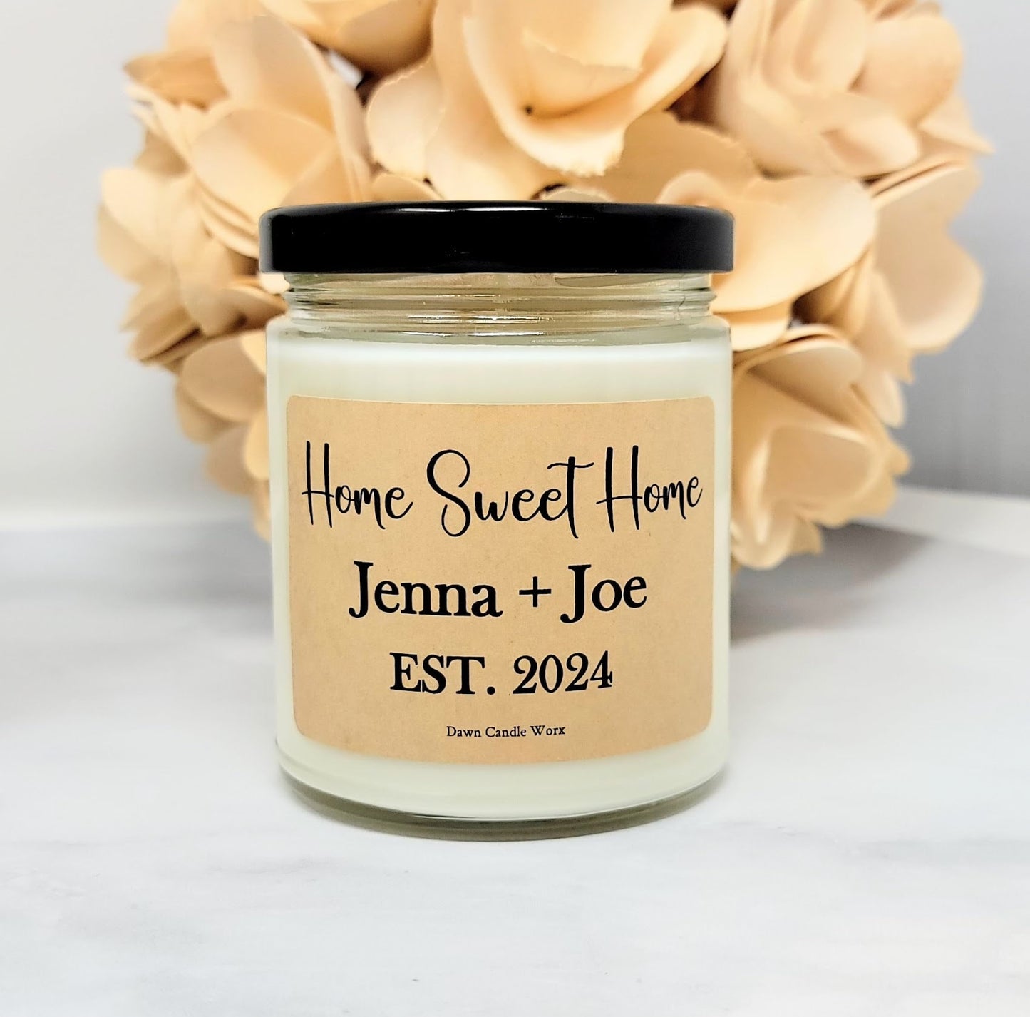 Personalized Home Sweet Home Candle