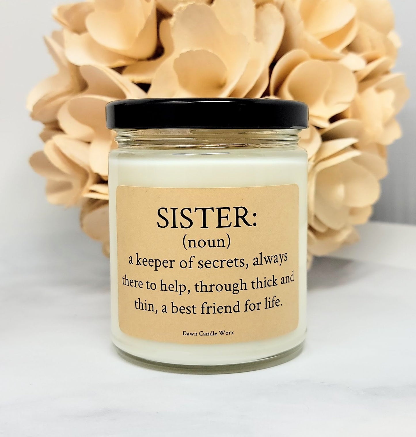 Sister Definition Candle