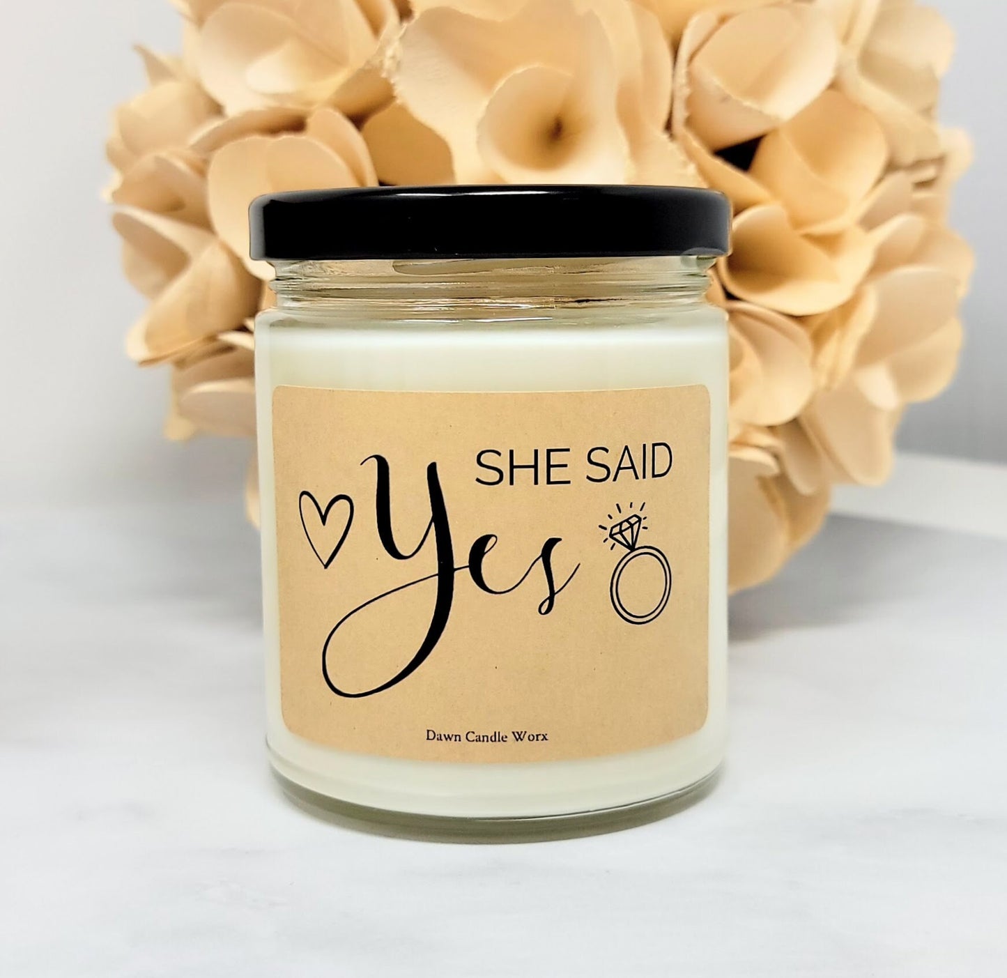 She Said Yes Candle