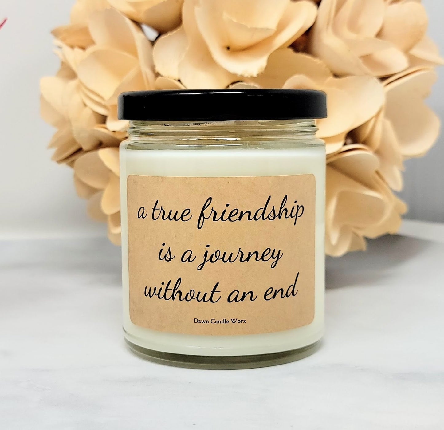 Gift for Special Friend - Friendship Poem Candle