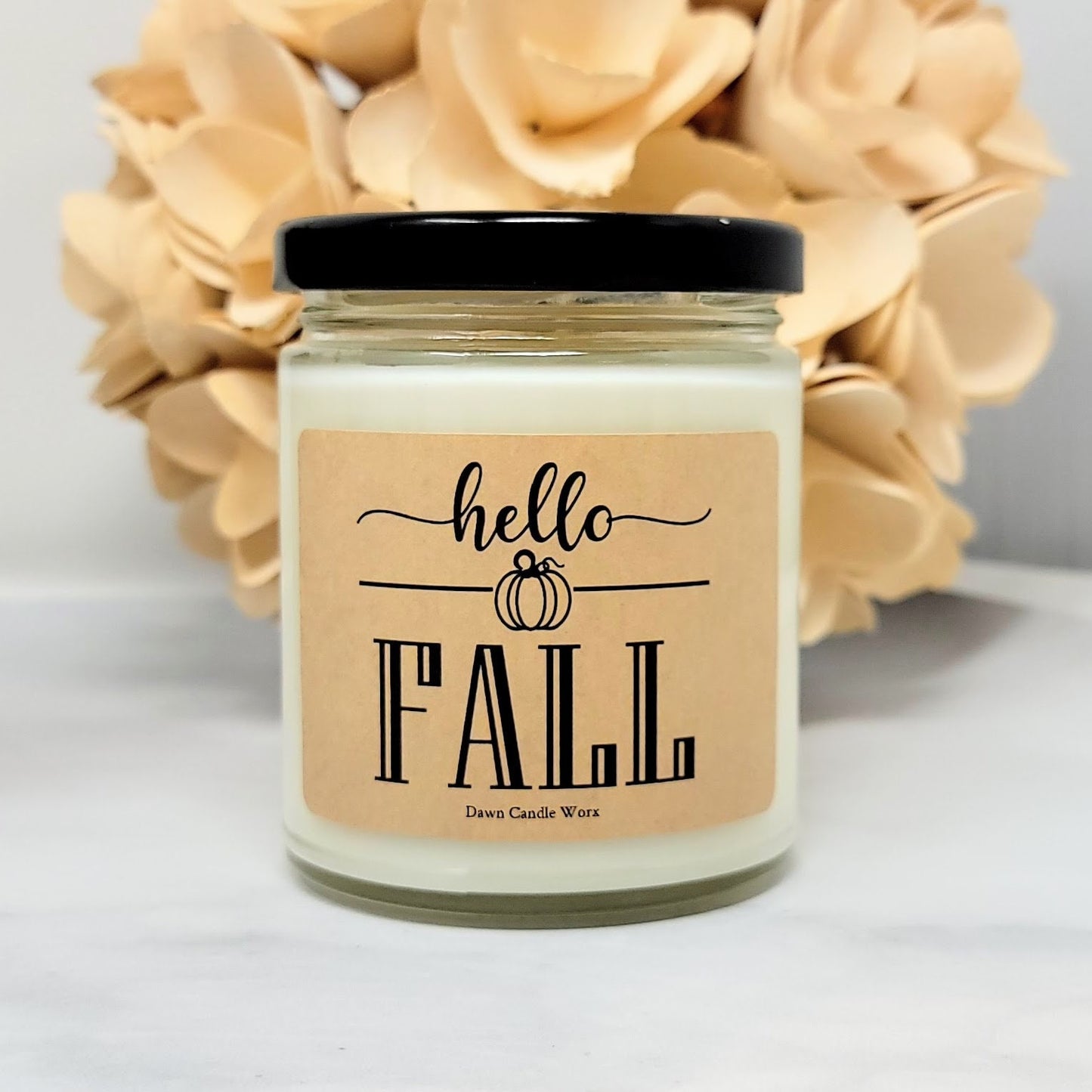 Hello Fall Candle