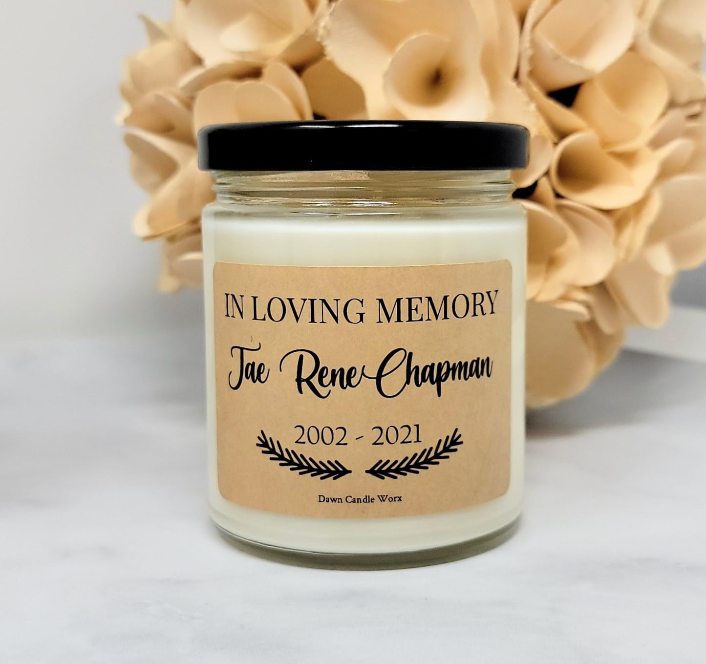 Memorial Candle - Personalized