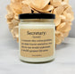 Secretary Definition Candle