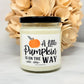 Pumpkin Baby Shower Candle