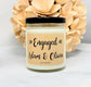 Engaged Candle - Personalized With Names