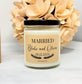 Married Candle  - Personalized With Names and Date